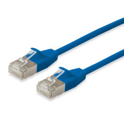 LATIGUILLO CATEGORÍA 6A SLIM APANTALLADO S/FTP AZUL 3M LIBRE DE HALÓGENOS - EQUIP