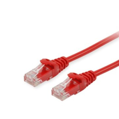 LATIGUILLO U/UTP CATEGORIA 6 1M COLOR ROJO - Marca EQUIP