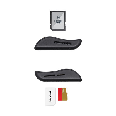 Lector DNI-E y Tarjetas Aisens ASCR-SN04CSD-BK USB-C Negro