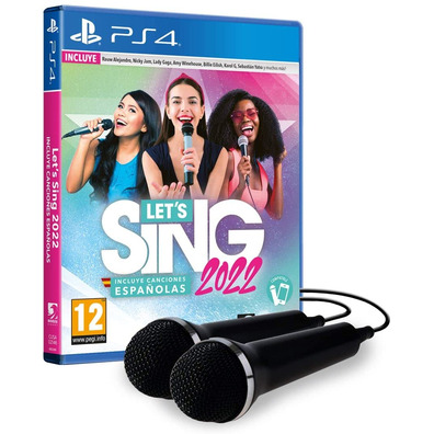 Let's Sing 2022 + 2 Micrófonos PS4