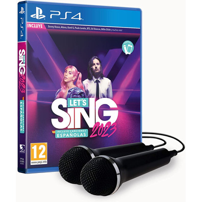 Let's Sing 2023 + 2 Micrófonos PS4