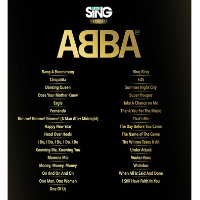 Let's Sing Abba PS4