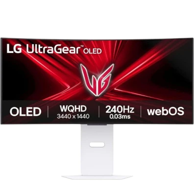 Monitor Curvo LG 34" Quad HD OLED Blanco 34GX90SA-W