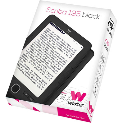 Libro Electrónico Ebook Woxter Scriba 195 6'' Negro