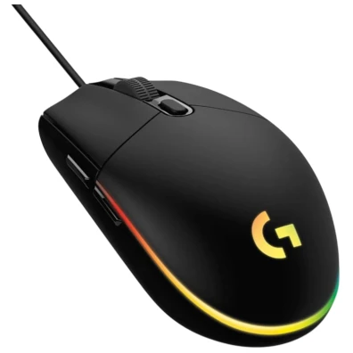 Ratón Gaming Logitech G203 Lightsync USB 8000 DPI Negro