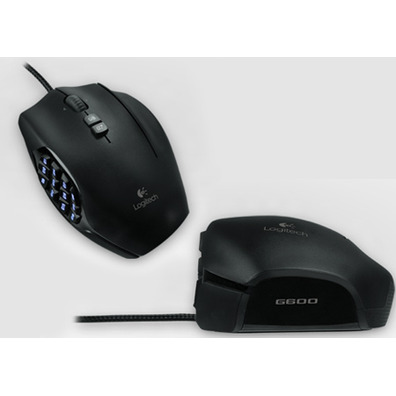 Logitech G600 MMO Gaming Mouse Negro