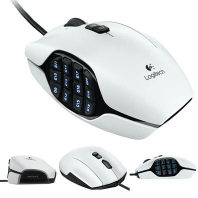 Logitech G600 MMO Gaming Mouse Blanco