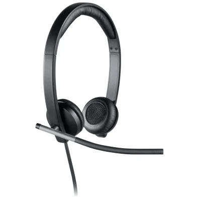 Logitech H650e Auriculares en Negro y Plata