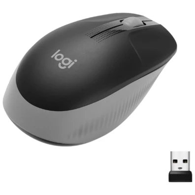 Logitech M190 Inalámbrico Negro Gris - 1000 DPI