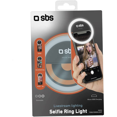 Luz LED Selfies SBS con Regulador de Intensidad