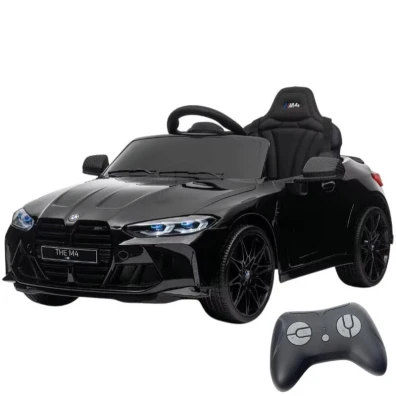 BMW M4 12V Negro - Coche eléctrico para niños