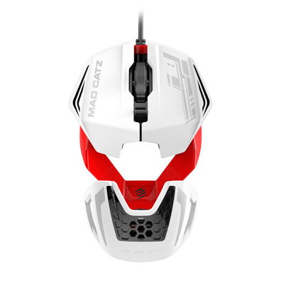 RATONPC R.A.T.1 WIRED Blanco/Rojo