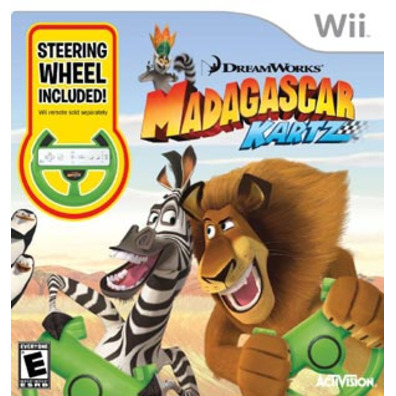 Madagascar Karts + Volante Wii