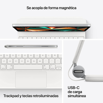 Magic Keyboard para iPad PRO 12.9" 5 Generación Blanco