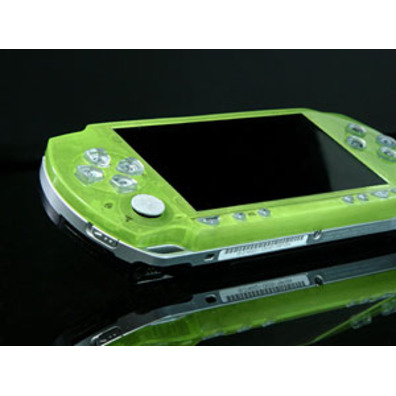 Carcasa XCM Magic Night Glow For PSP Slim Green