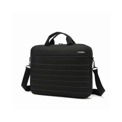 MALETÍN DE PORTÁTIL 14" COOLBOX NEGRO CON ORGANIZADOR INTERIOR