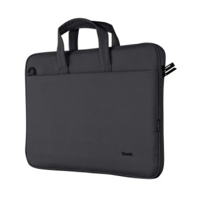 MALETÍN DE PORTÁTIL 16" TRUST BOLOGNA ECO NEGRO | COMPARTIMENTO PRINCIPAL ACOLCHADO