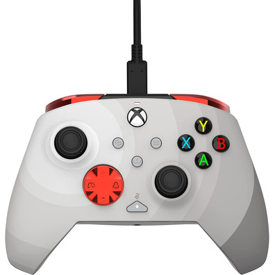 Mando PDP Rematch Wired Controller Radial White + Game Pass 1 Mes