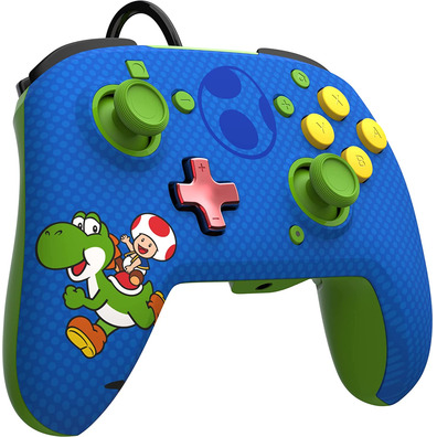 Mando PDP Rematch Wired Controller Super Mario Toad y Yoshi Switch/Lite/OLED