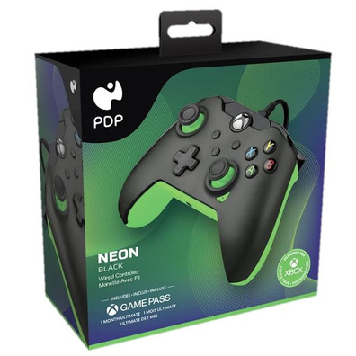 Mando PDP Wired Xbox/PC + 1 Mes Gamepass Xbox Series/Xbox One/PC Neon Black