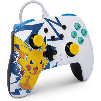Mando Power A Wired Controller Pikachu High Voltage Nintendo Switch