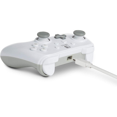 Mando Power A Wired Controller White Nintendo Switch