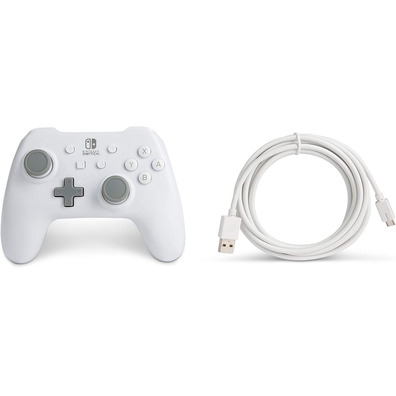 Mando Power A Wired Controller White Nintendo Switch