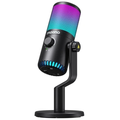 Maono DM30RGB Negro - Micrófono de Alta Calidad