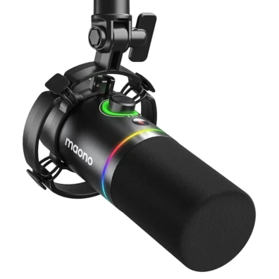 Maono Pd200x Rgb Negro - Micrófono Usb Para Grabación Y Transmisión En Pc