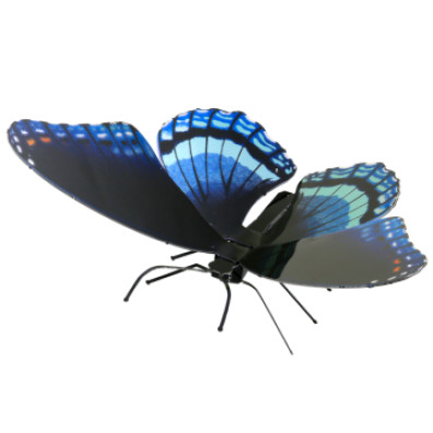 MAQUETA 3D METAL MARIPOSA RED-SPOTTED PURPLE FASCINATIONS - SIN PEGAMENTO NI SOLDADURA