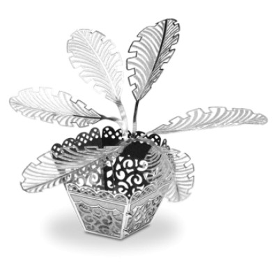 Maqueta 3D Metal Fascinations Planta Sago Palm Tree - Montaje sin pegamento ni soldadura