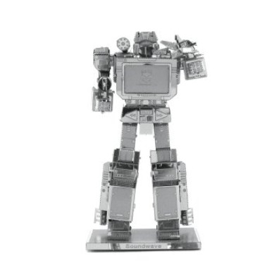 Maqueta 3D Metal Soundwave Transformers Fascinations - Montaje Sin Pegamento ni Soldadura