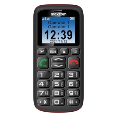 Maxcom Comfort MM428L Negro 2G 1.77" Dual SIM Botón Grande SOS USB C