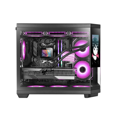 CAJA ATX Semitorre Gaming MARS GAMING MC3TCORELCDM 3 con Cristal Templado y Pantalla LCD