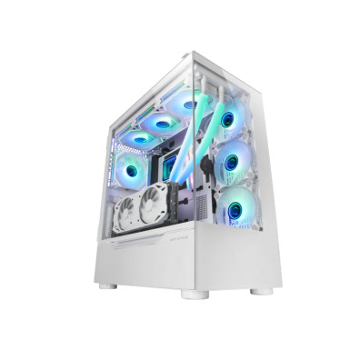 CAJA ATX Mars Gaming MC-ULT XXL White con Cristal Templado - Sin Fuente