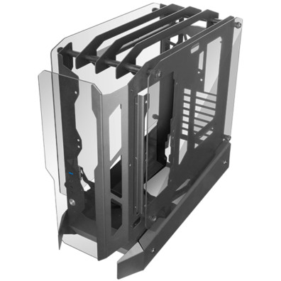 CAJA ATX MARS GAMING MCEDGE - DISEÑO OPEN AIR - CRISTAL TEMPLADO - GPU 390mm - 1x3.5 3x2.5