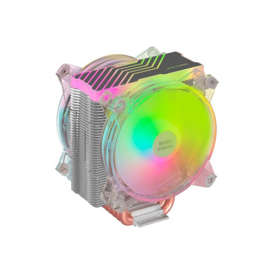 VENTILADOR MARS GAMING MCPU66 DUAL ARGB NEGRO UNIVERSAL