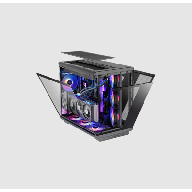 CAJA ATX Semitorre Mars Gaming MCREV con Cristal Templado - GPU 420mm 1x3.5 2x2.5