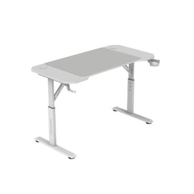 MESA GAMING MARS MGD ERGO 120 BLANCO 120x60 ALTURA REGULABLE CHASIS ACERO ALF. XXL