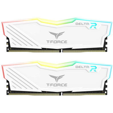 Memoria RAM 32 GB (2x16GB) PC3000 TeamGroup Delta RGB Blanco