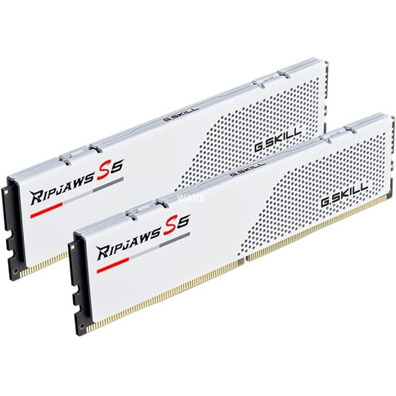 Memoria RAM G.Skill Ripjaws S5 32GB (2x16GB) 5600 MHz DDR5 Blanco