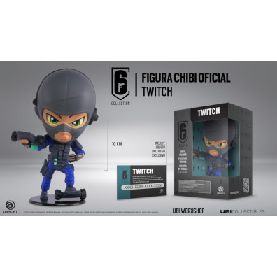 UBICOLLECTIBLES SIX COLLECTION (CHIBI S3) RAINBOW SIX SIEGE: TWITCH (10 CM)