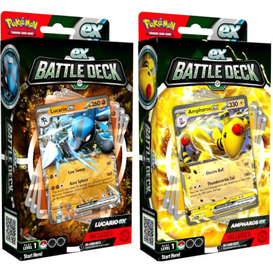 POKEMON TRADING CARD POKEMON GO EX BATTLE DECK (AMPHAROS EX / LUCARIO EX)