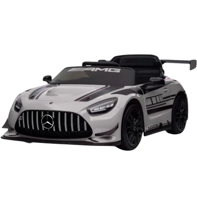 Coche eléctrico Mercedes AMG GT3 Gris para niños