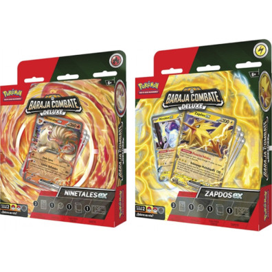 POKEMON JUEGO DE CARTAS COL. BARAJA COMBATE DELUXE (ZAPDOS EX / NINETALES EX) (ESP)
