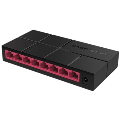 Mercusys MS108G Switch 8 Puertos Gigabit Negro - Ideal para Red Doméstica/Oficina