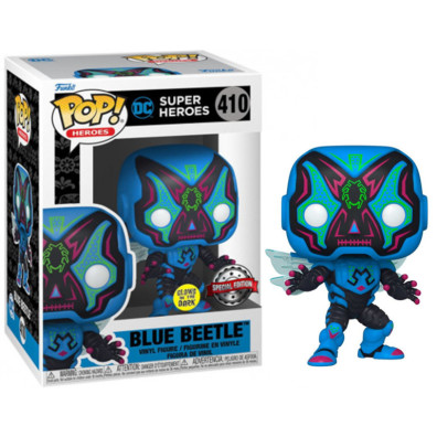 FUNKO POP! HEROES - DC SUPER HEROES: BLUE BEETLE (GLOWS IN THE DARK) (410) SPECIAL EDITION