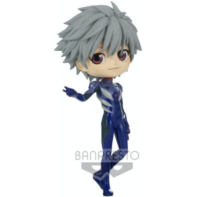 BANPRESTO Q POSKET EVANGELION: NEW THEATRICAL EDITION: KAWORU NAGISA PLUGSUIT STYLE (VER.A) (14 CM)