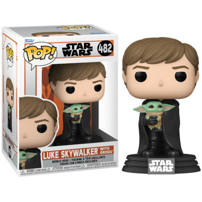 FUNKO POP! STAR WARS THE MANDALORIAN: LUKE SKYWALKERWITH GROGU (482)