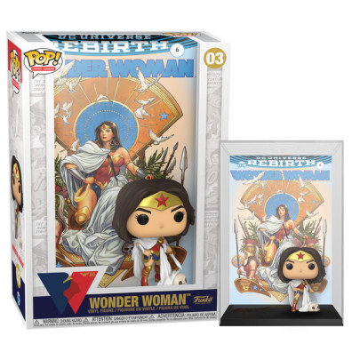 FUNKO POP! COMIC COVERS - WONDER WOMAN 80th - (REBIRTH) ON THRONE (03)